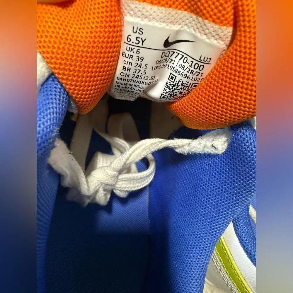 Nike Vibrant Blue and Orange Athletic Shoes